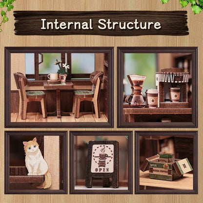 Kissa Coffee Book Nook - internal structure