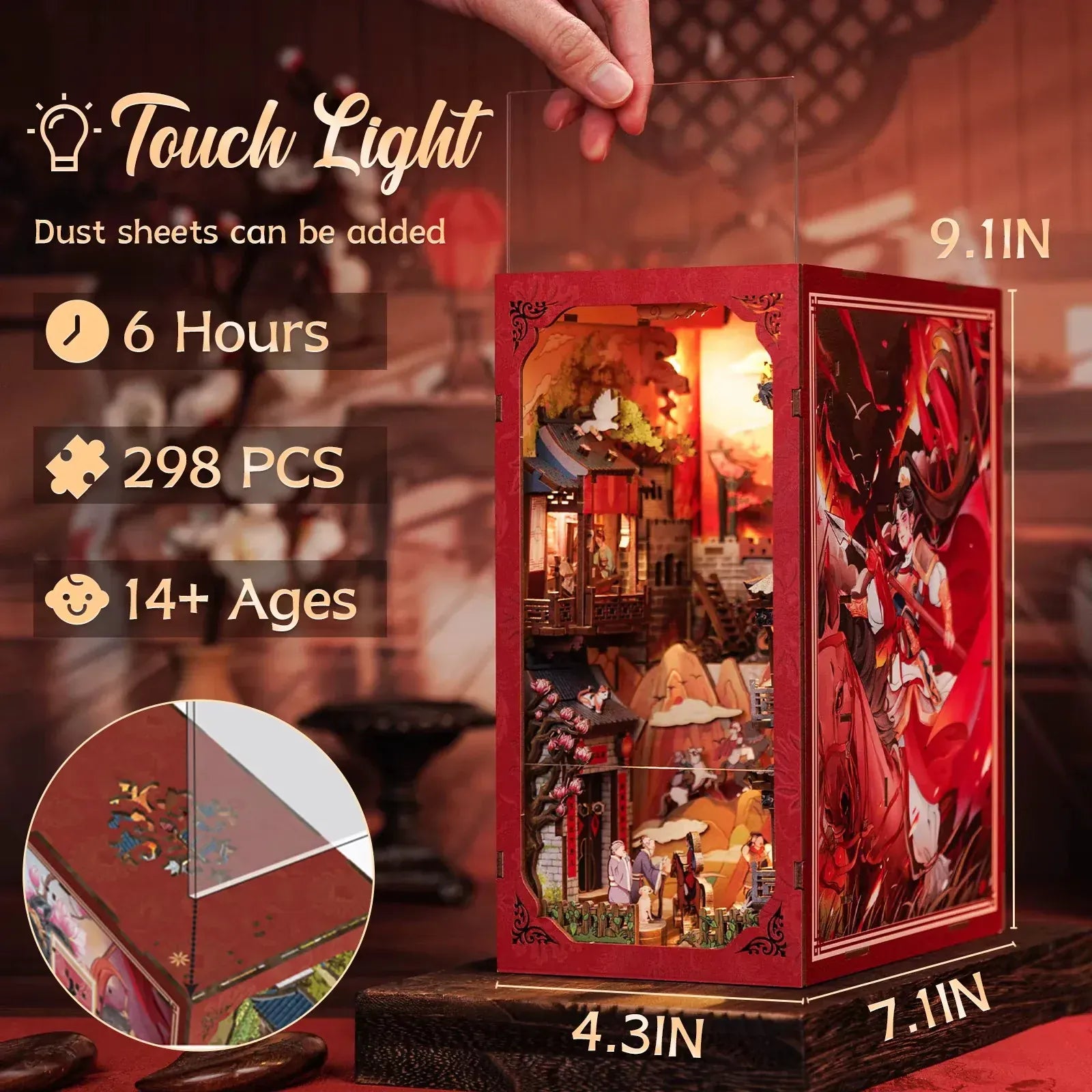 Mulan Legend-Inspired Book Nook (298 pcs)