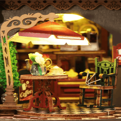 Letter Coffee Miniature House | Coffee Shop & Bookstore - 300 pcs