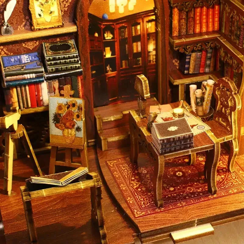 Library of Books Book Nook - desk and easel