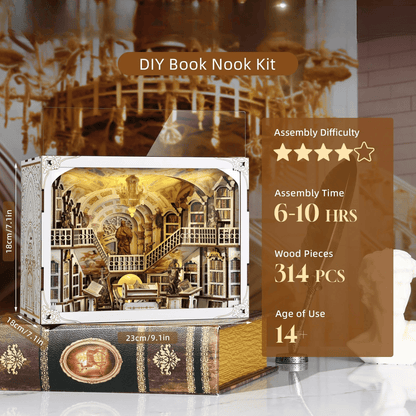 Library of Gods Max Book Nook - Admont Abbey | 314 pcs