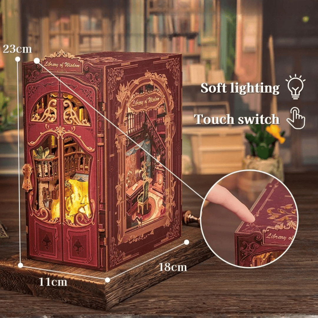 Library of Wisdom - DIY Wooden Book Nook