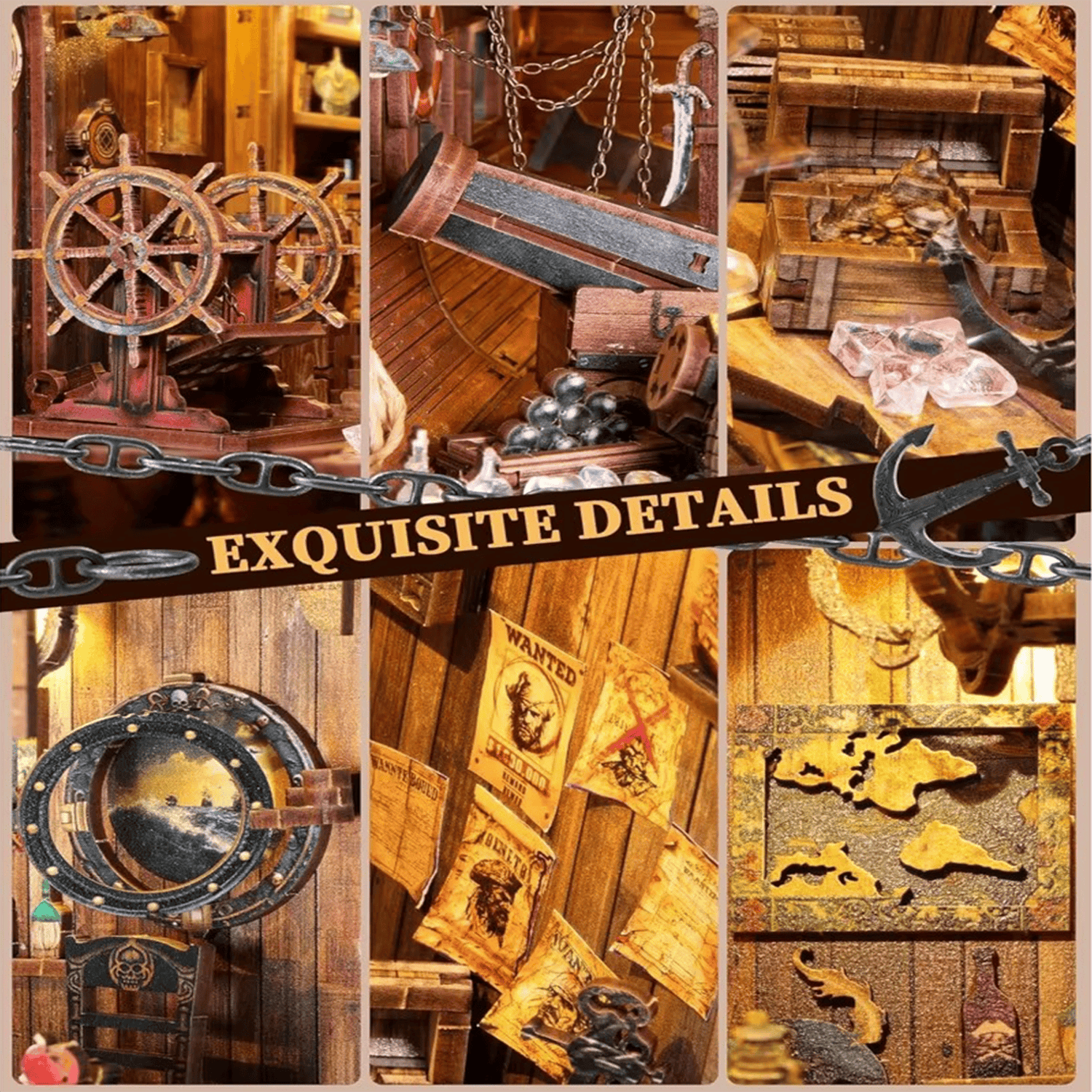 Lucky Pirates Book Nook product details