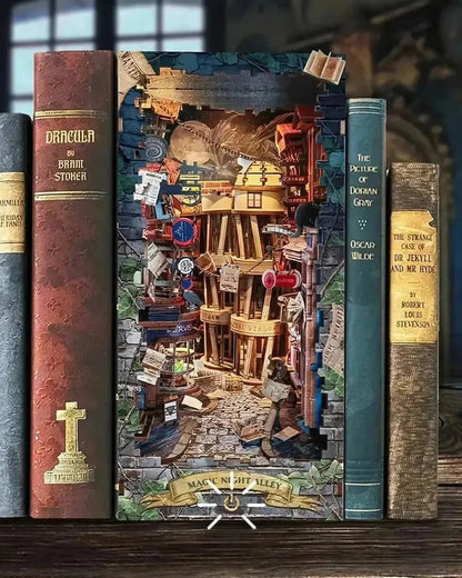 Magic Night Alley Book Nook - between books