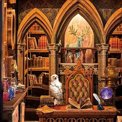 Magic Office Book Nook - owl and stag
