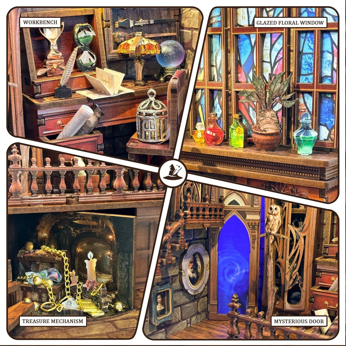 Magic Studio Book Nook - inside details