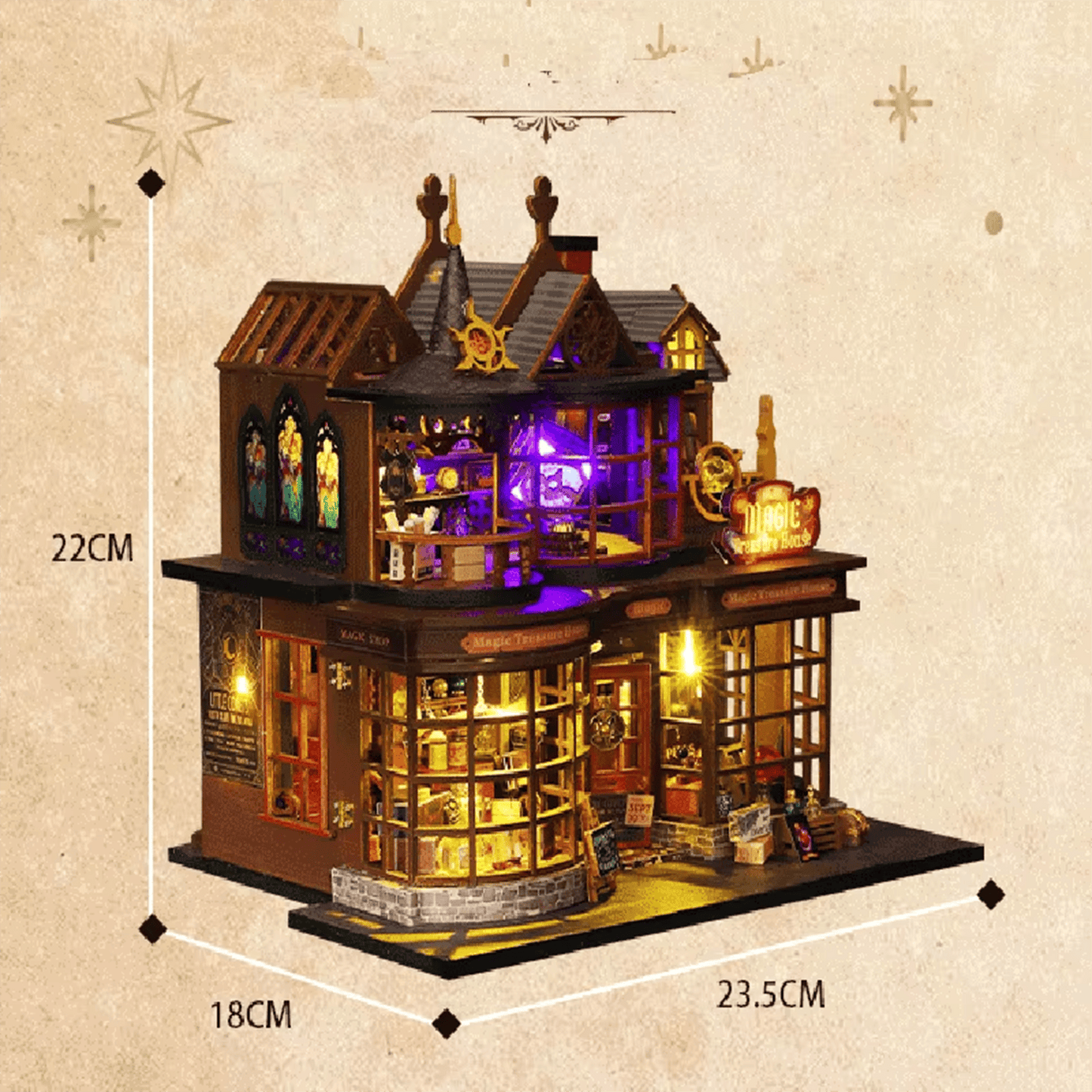 Magic Treasure Miniature House - 323 pcs