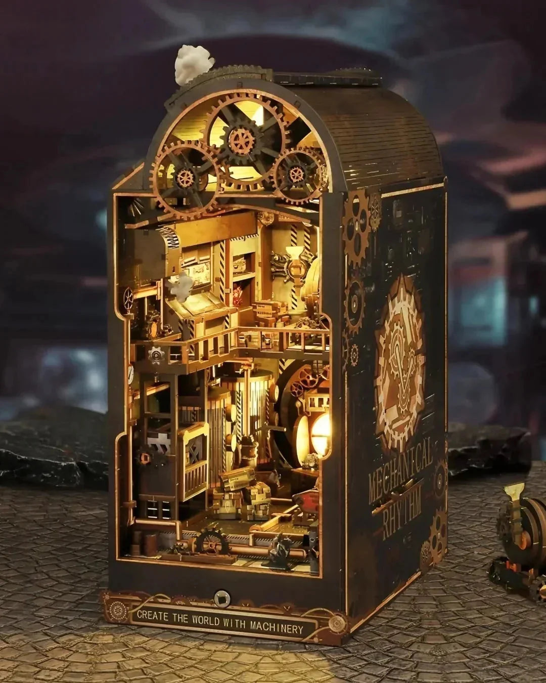 Mechanical Rhythm Book Nook - side view