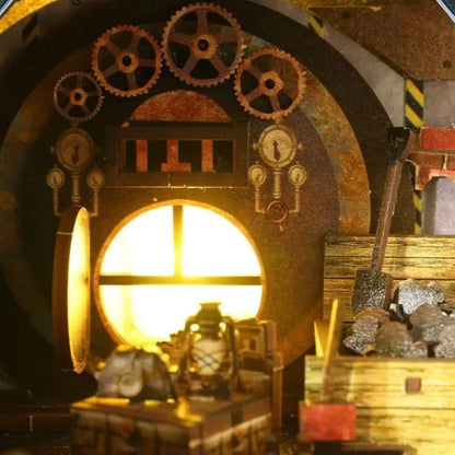 Mechanical Rhythm Book Nook - round window