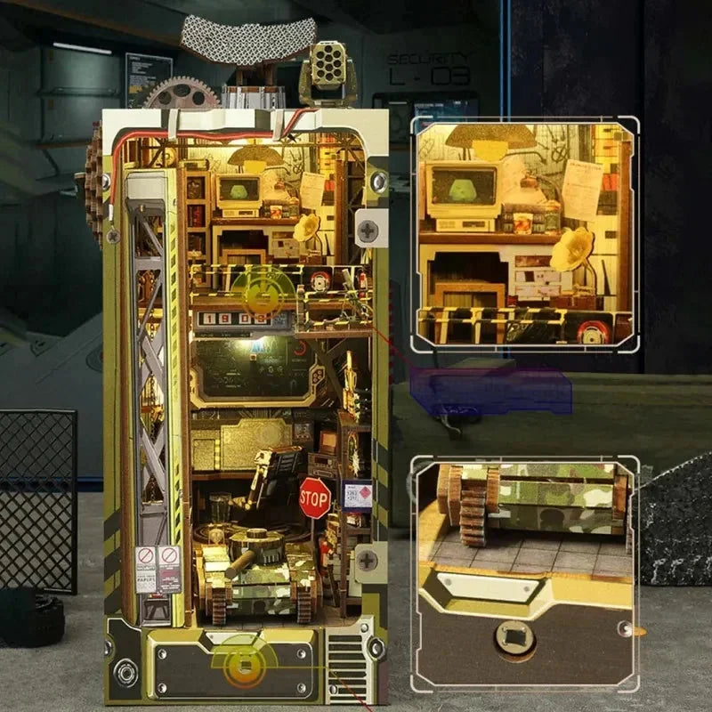 Military Base Book Nook - features