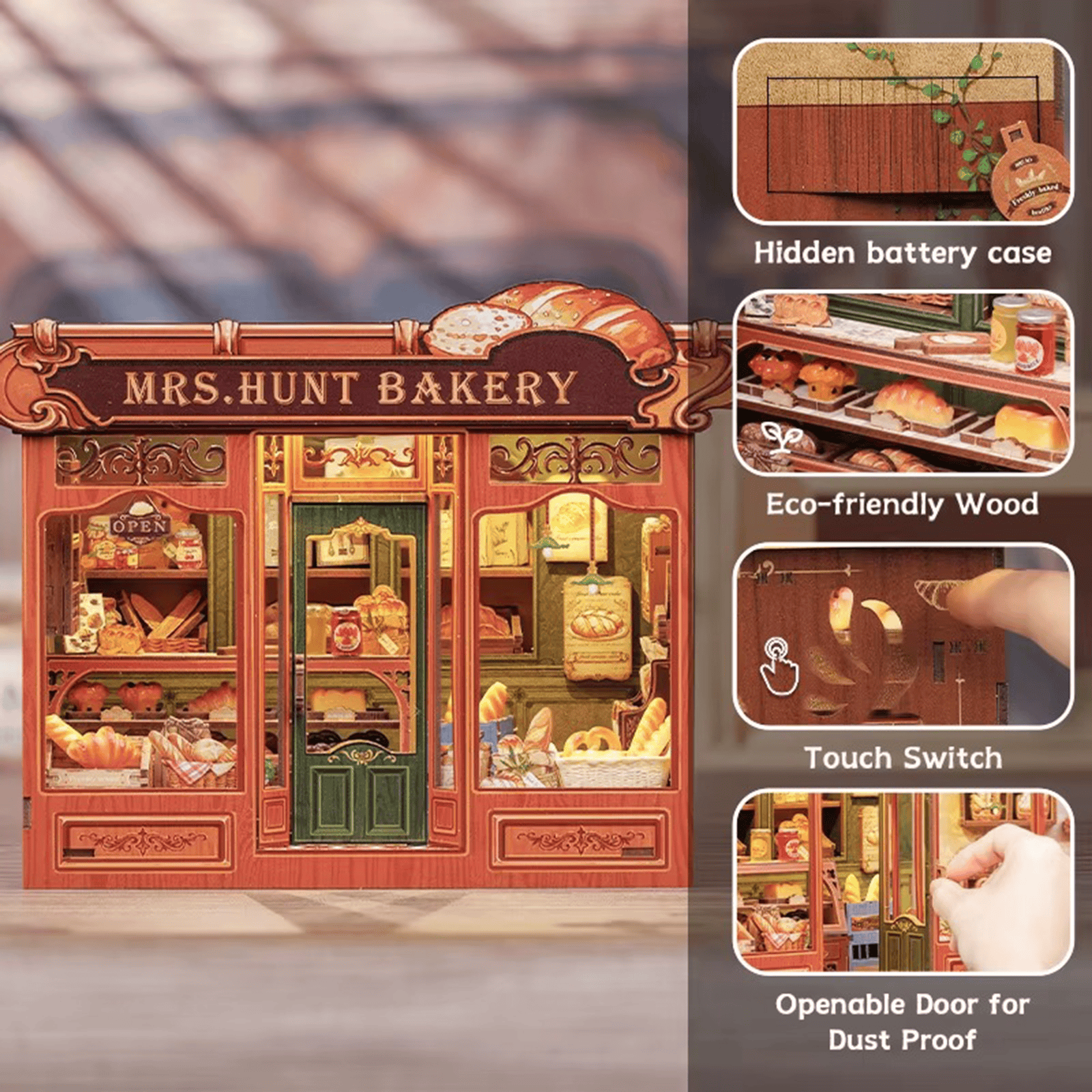 Mrs. Hunt Bakery Miniature House - 216 pcs