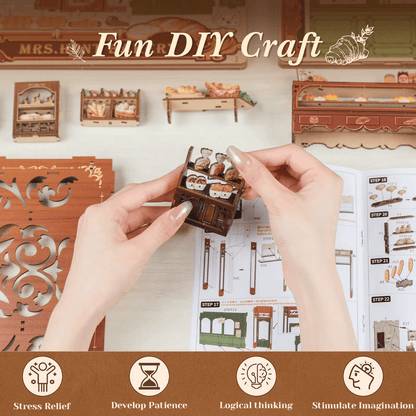 Mrs. Hunt Bakery Miniature House - 216 pcs