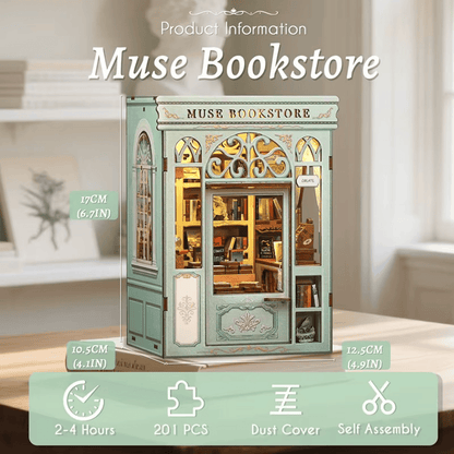 Muse Bookstore Miniature House (with LED) - 201 Pieces