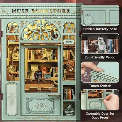 Muse Bookstore Miniature House (with LED) - 201 Pieces