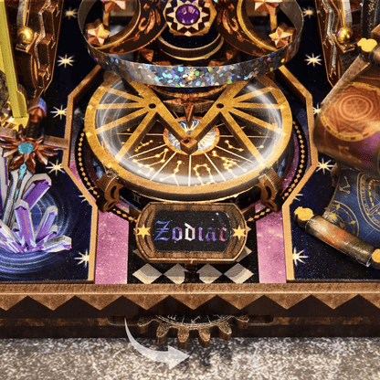 Mystic Zodiac Book Nook - Turning Zodiac Dial | 575 pcs