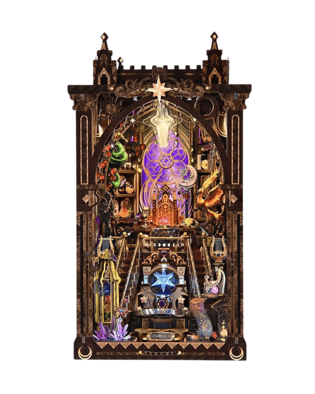 Mystic Zodiac Book Nook - Turning Zodiac Dial | 575 pcs