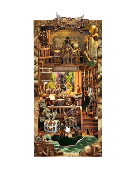 New World Ghost Ship Book Nook - front view