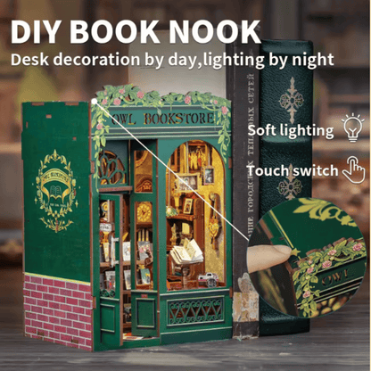 Owl Bookstore DIY Book Nook Kit