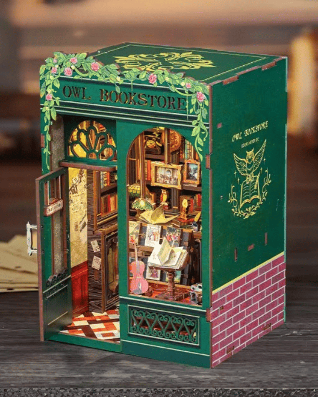Owl Bookstore DIY Book Nook Kit