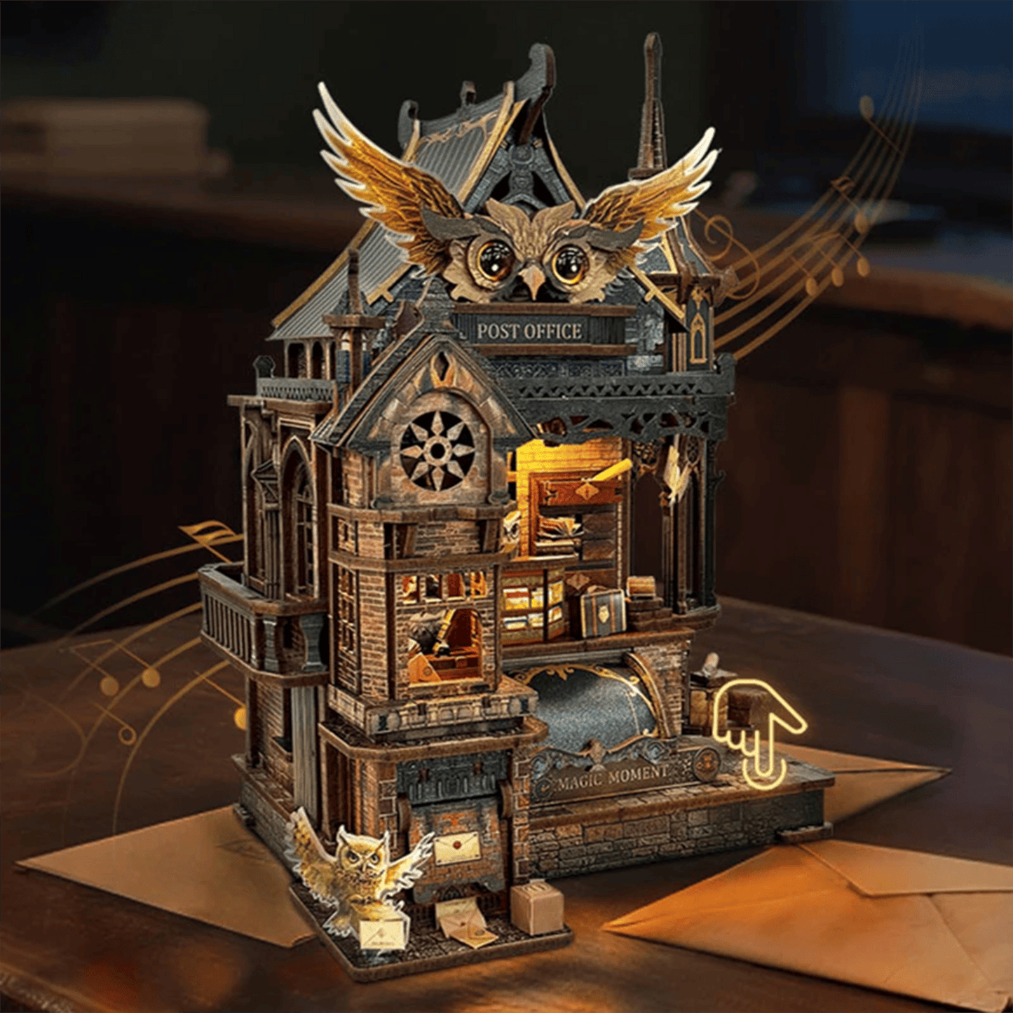 Owl Post Office Miniature House - 462 Pieces