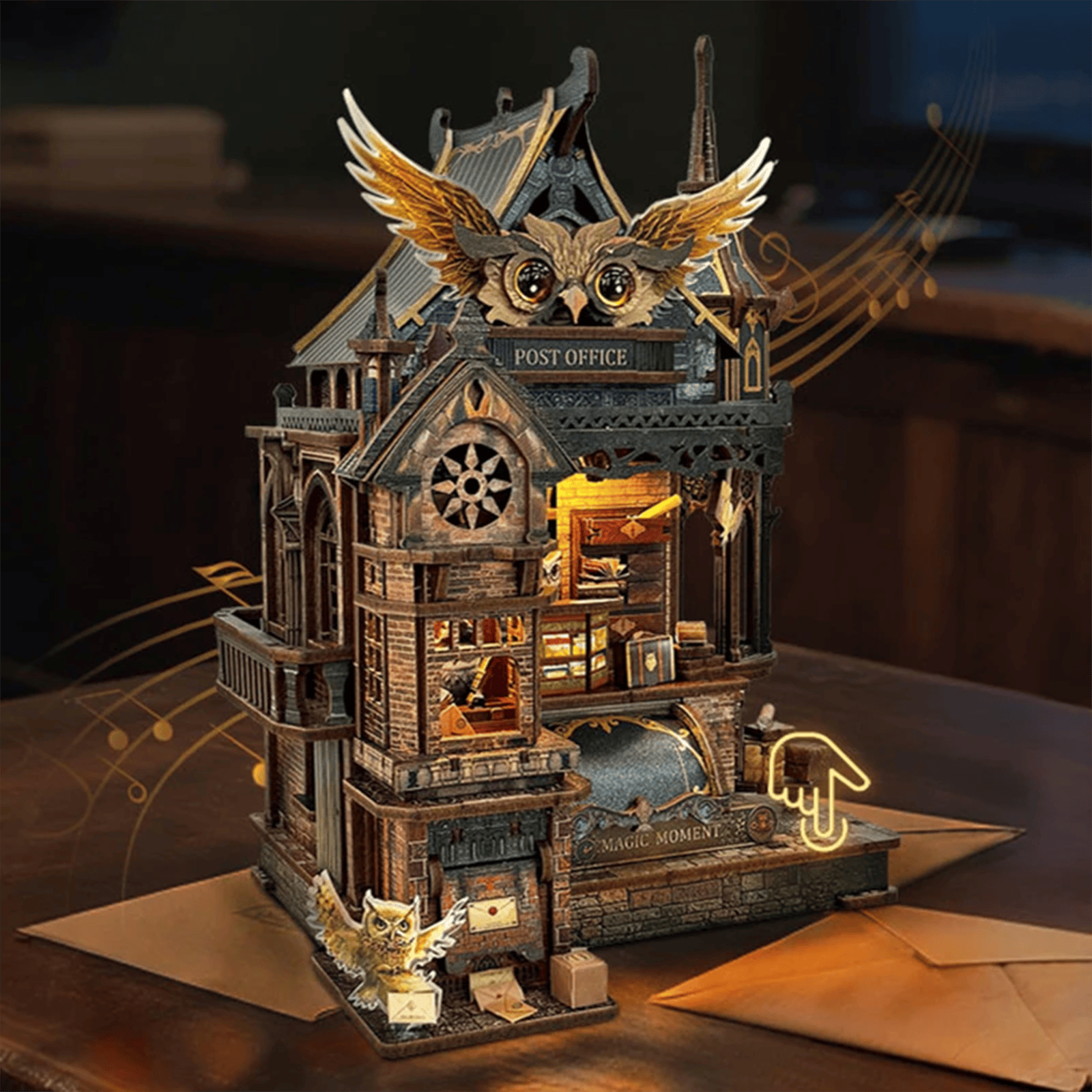 Owl Post Office Miniature House - 462 Pieces