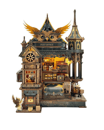 Owl Post Office Miniature House - 462 Pieces