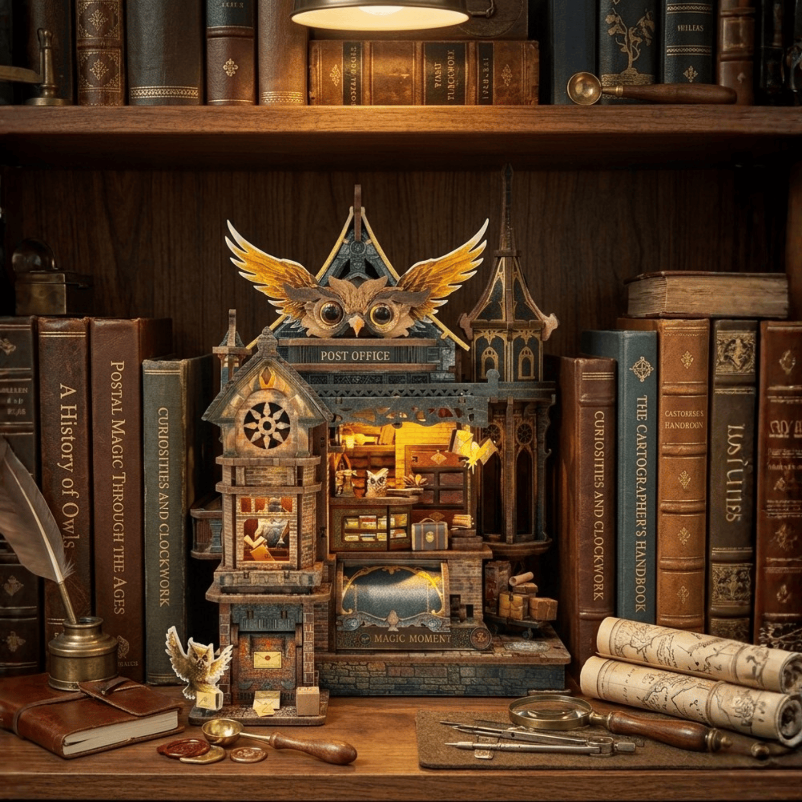 Owl Post Office Miniature House - 462 Pieces