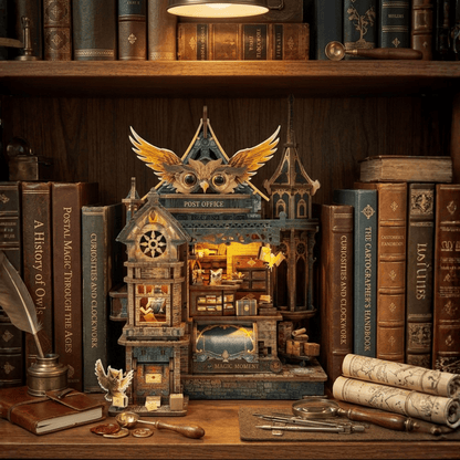 Owl Post Office Miniature House - 462 Pieces