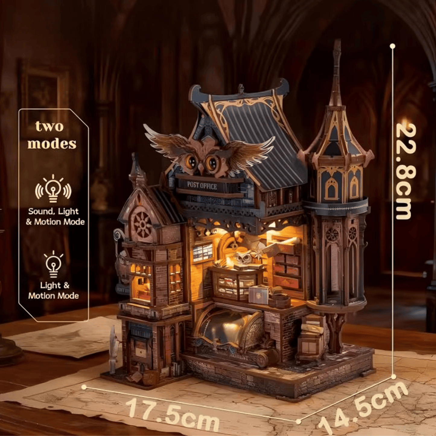 Owl Post Office Miniature House - 462 Pieces