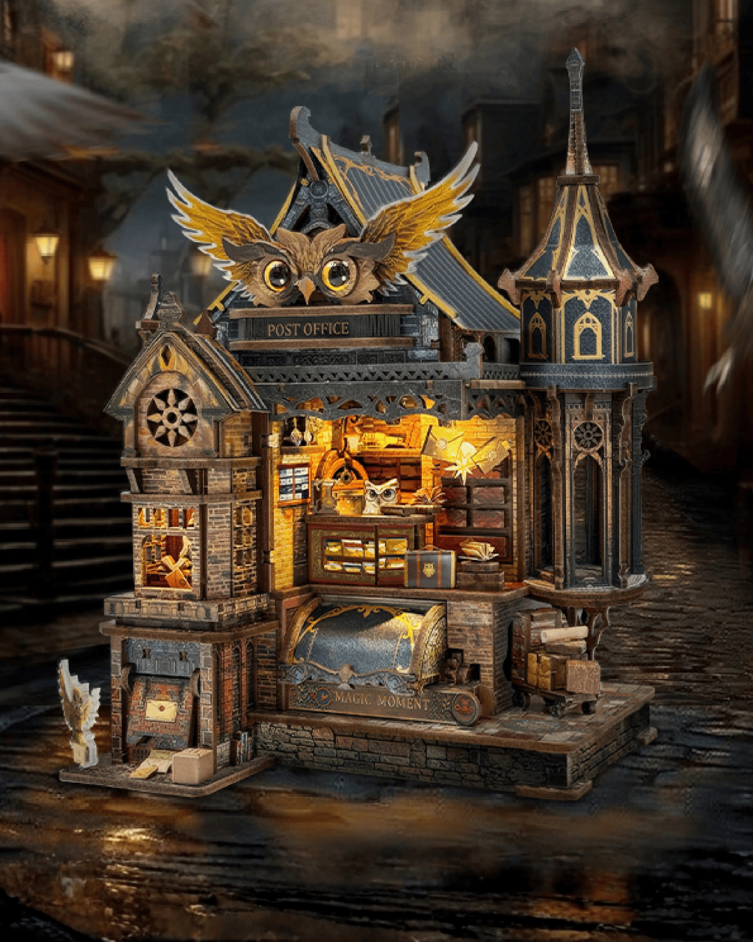 Owl Post Office Miniature House - 462 Pieces