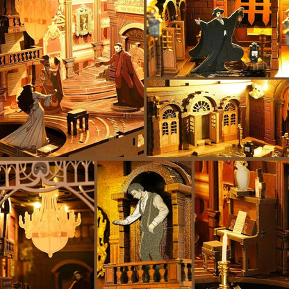 Phantom of the Opera Book Nook - inside details