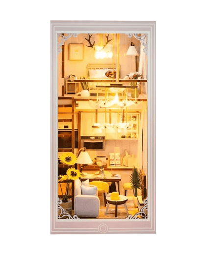 Pink Loft Book Nook - Cozy Apartment | 179 pcs