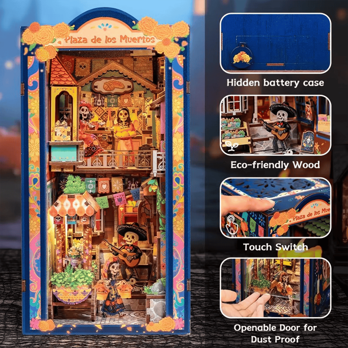 Plaza de los Muertos Book Nook - Día de los Muertos | 350 pcs