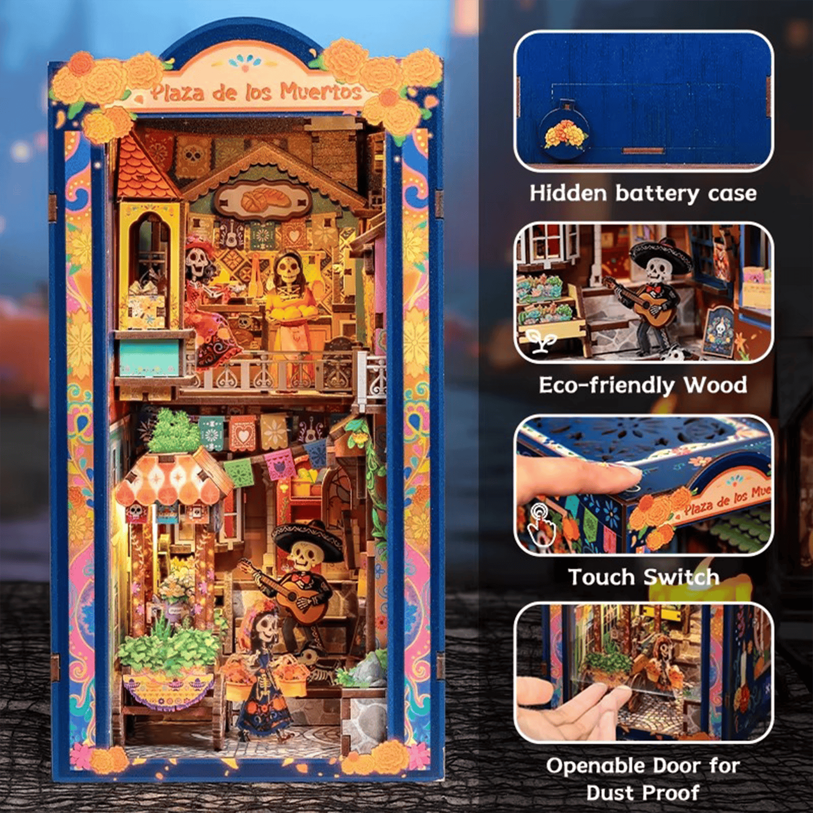 Plaza de los Muertos Book Nook - Día de los Muertos | 350 pcs