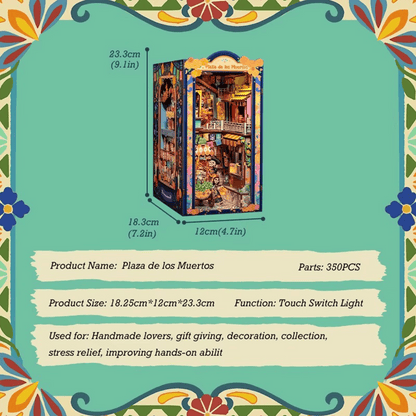 Plaza de los Muertos Book Nook - Día de los Muertos | 350 pcs
