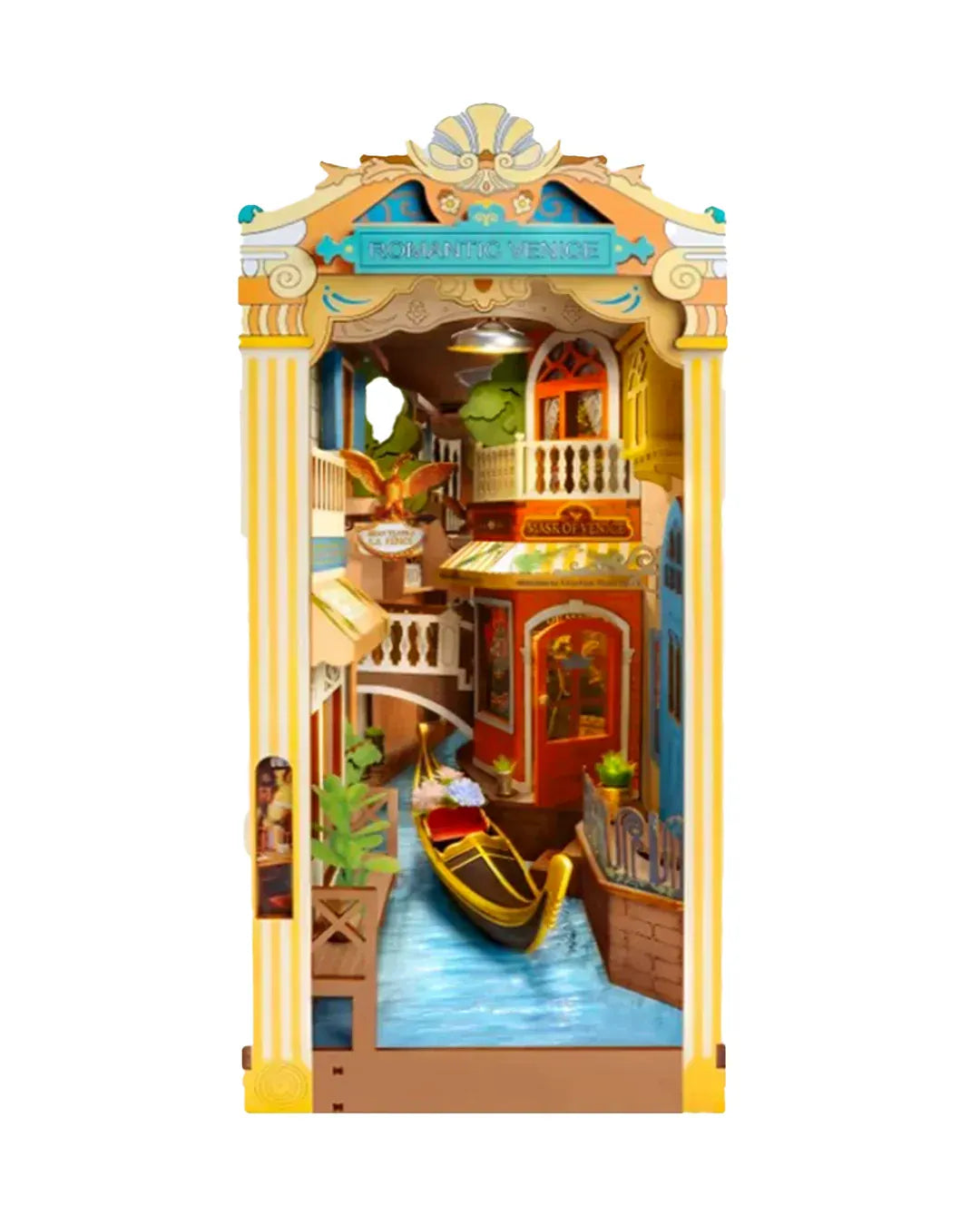 Romantic Venice Book Nook (with Gondola) - 110 pcs