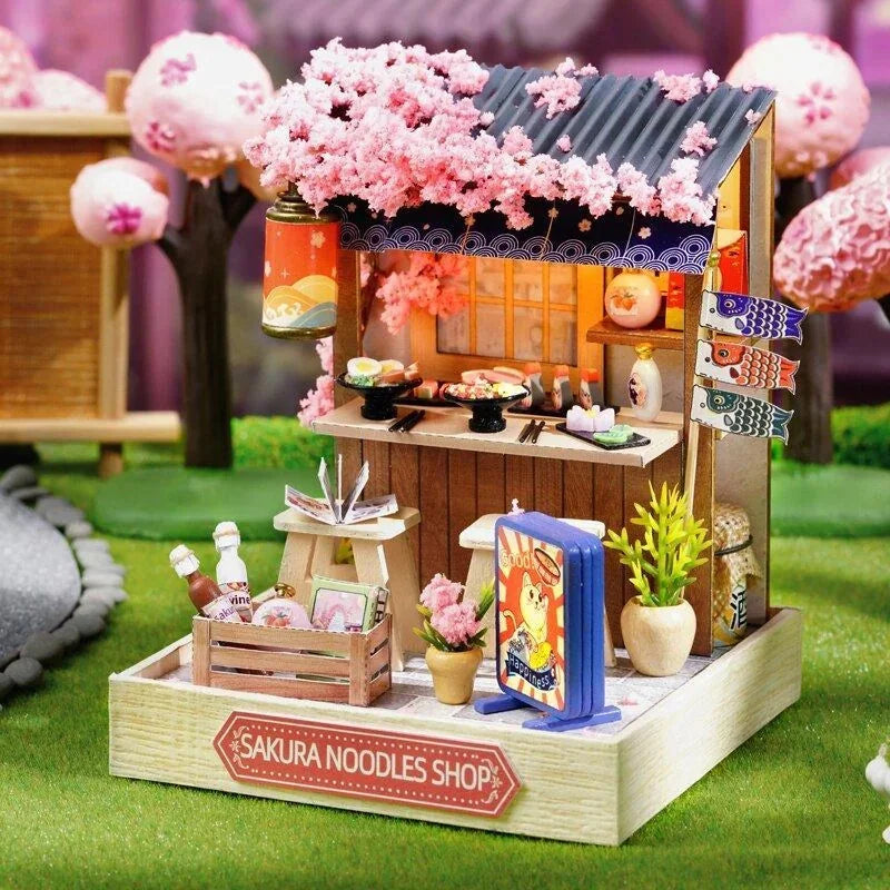 Sakura Noodles Shop Book Nook - on the grass