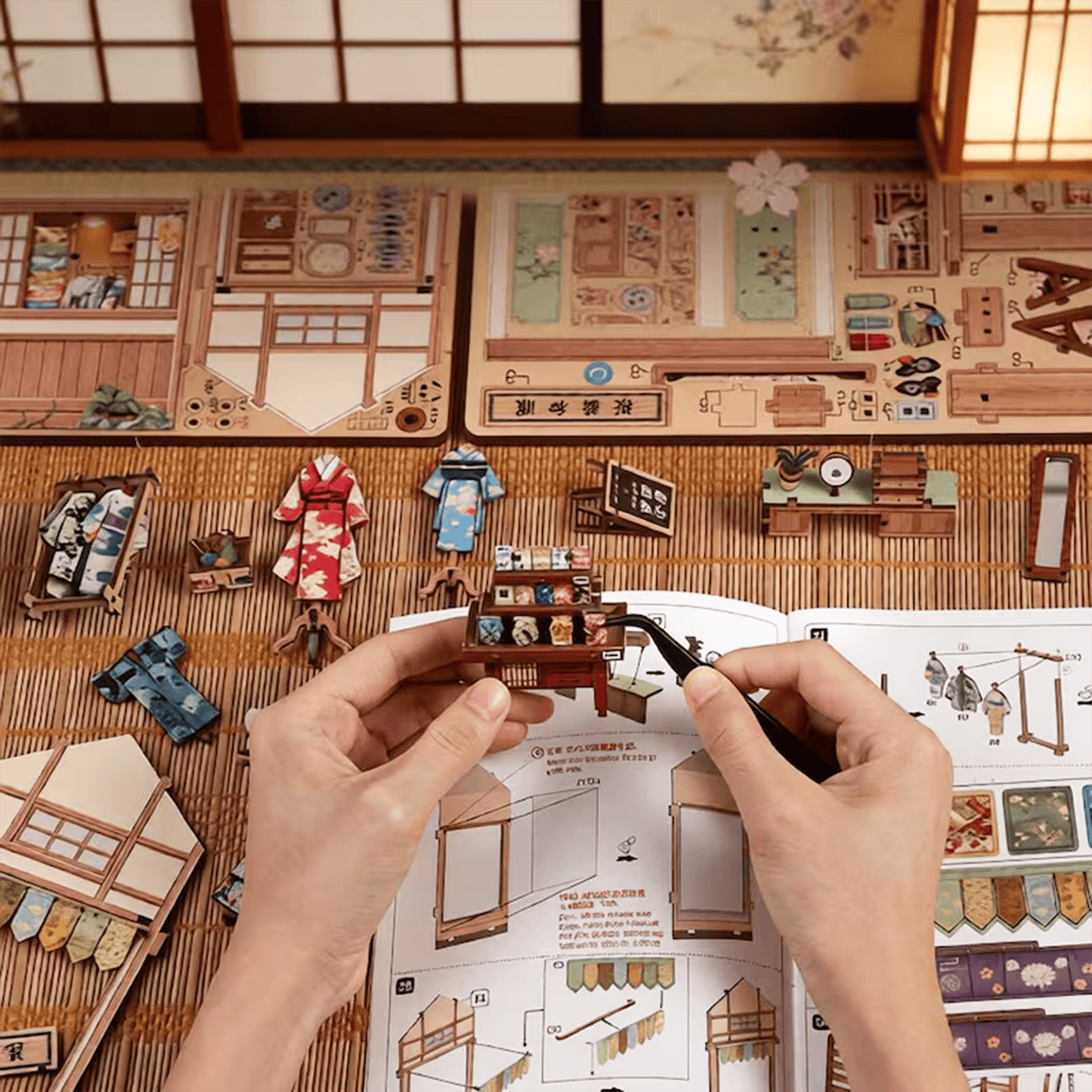 Sakura O Kimono Shop Book Nook - Kimono Shop | 235 pcs