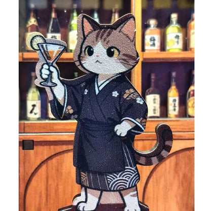 Sakura Tavern Book Nook - cat bartender