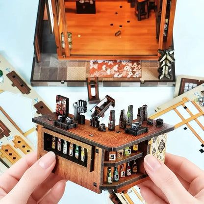 Sakura Tavern Book Nook - counter assembly