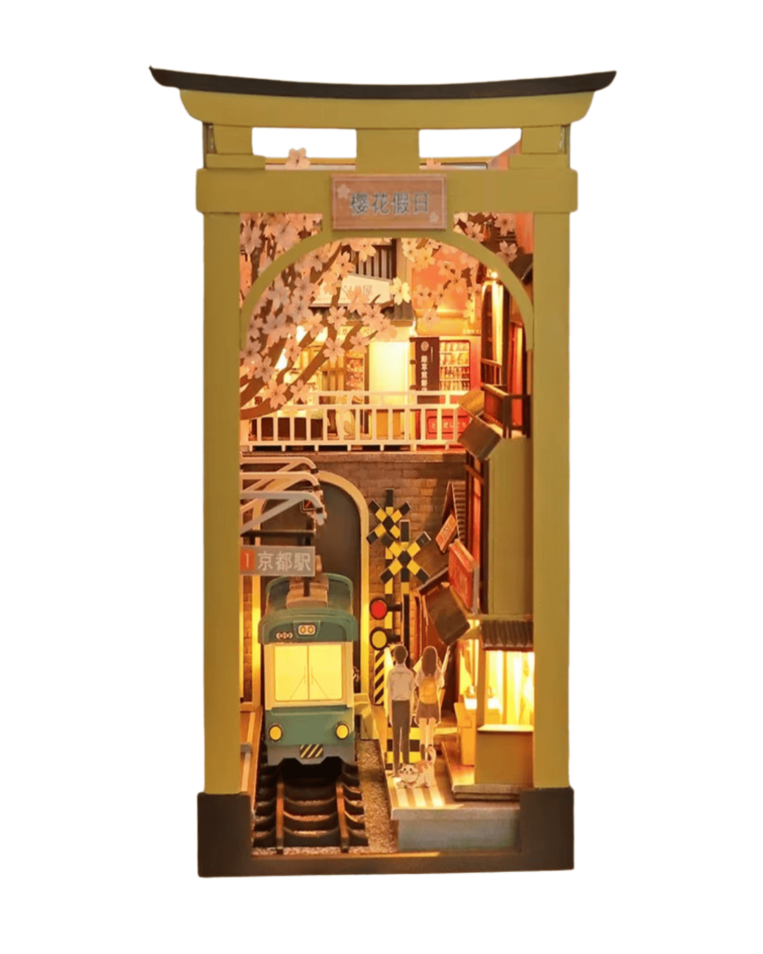 Sakura Train Station Book Nook - front view