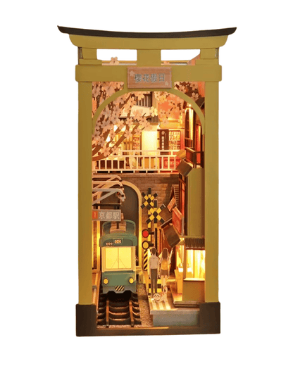 Sakura Train Station Book Nook - front view