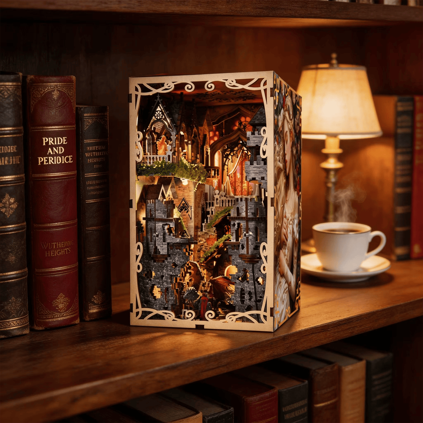 Sleeping Beauty Book Nook - Fairy Tale Castle, 210 pcs