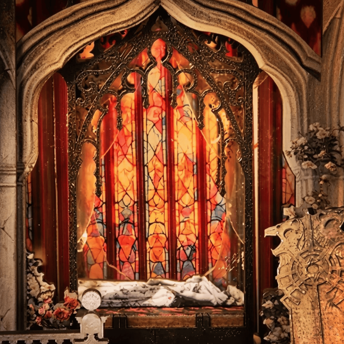 Sleeping Beauty Book Nook - Fairy Tale Castle, 210 pcs