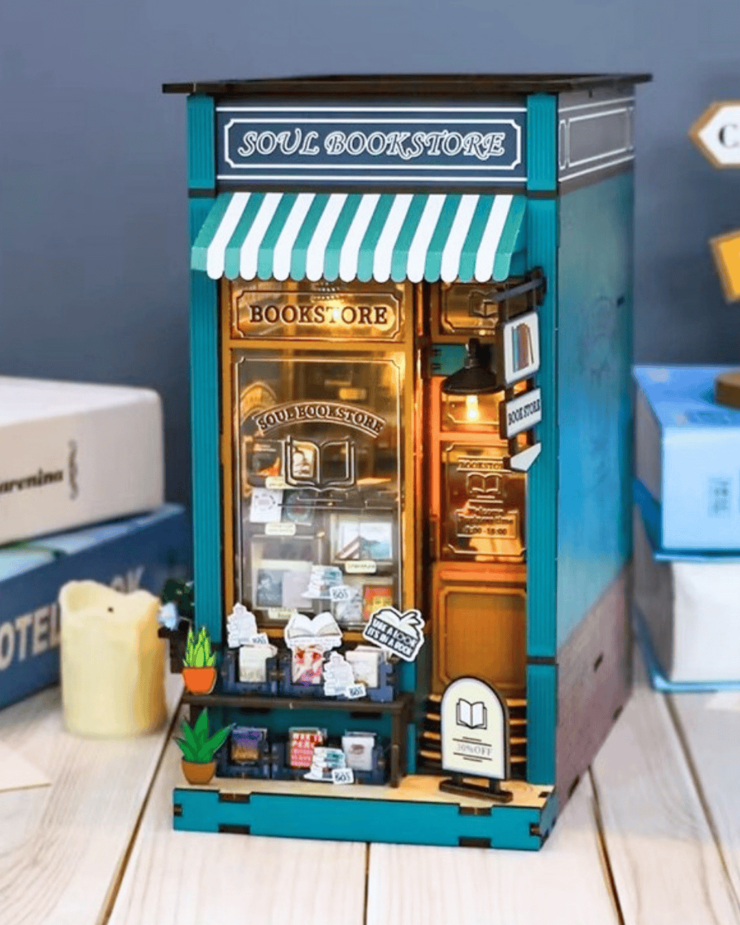 Soul Bookstore Book Nook (with LED) - 176 pcs