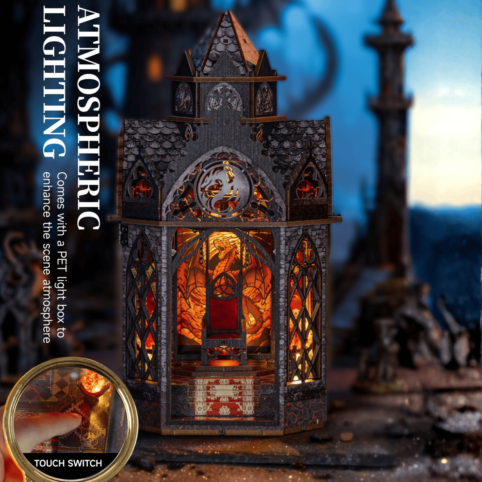 Spire of The Wyrm Miniature House - Dragon Keep, 142 pcs