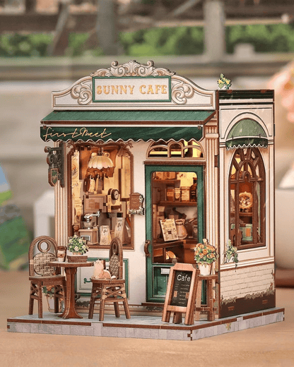 Sunny Cafe with terrace in Miniature House Kit