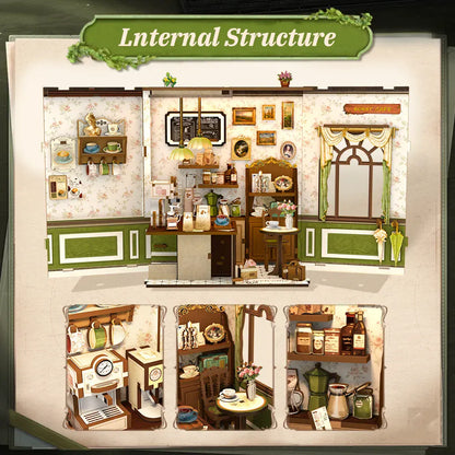 Sunny Cafe with terrace in Miniature House Kit