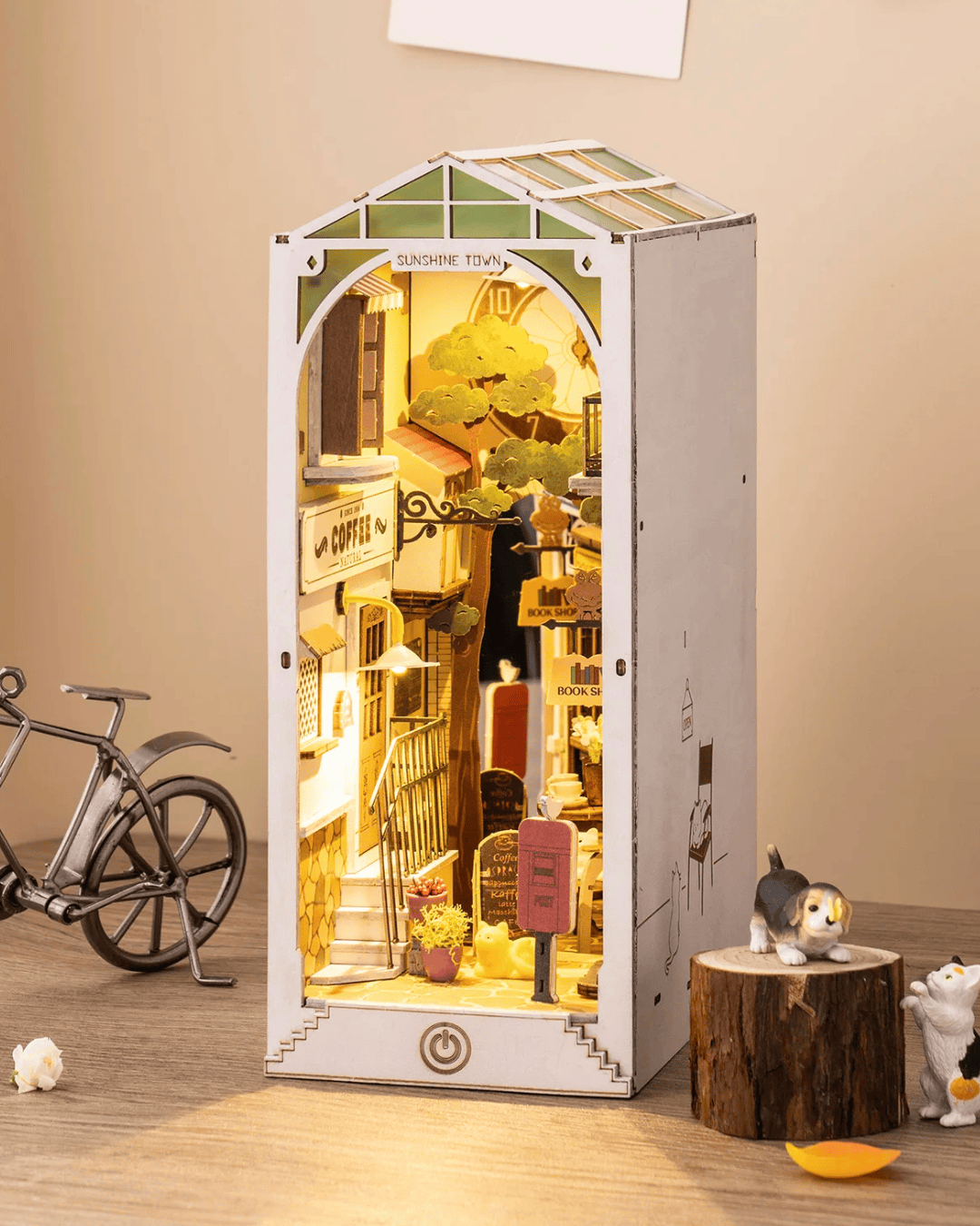 Sunshine Town DIY Wooden Book Nook