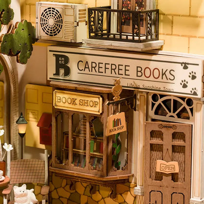 Sunshine Town DIY Wooden Book Nook